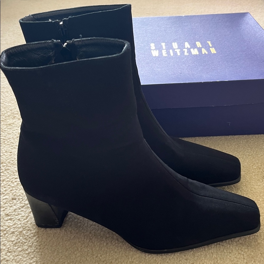 Stuart Weitzman Black Gore Tex Boots Size 9